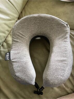 P&M Gray Travel Neck Pillow